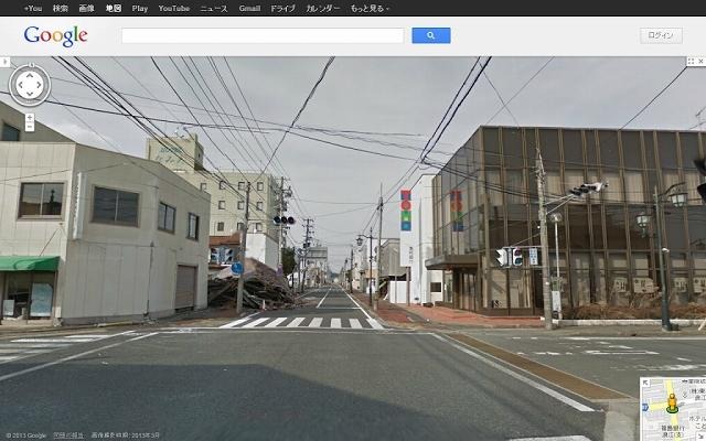 浪江町 市街地（提供：Google）