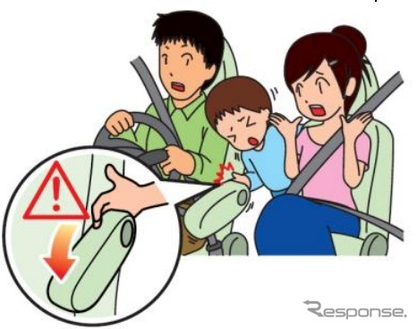 アームレスト等の可動部に幼児が指を挟み込まないよう注意を 国交省