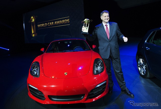2013ワールドパフォーマンスカーオブザイヤーを受賞した新型ポルシェボクスター（ニューヨークモーターショー13）