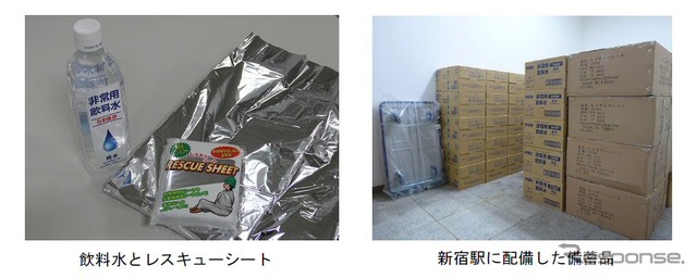 小田急、全線に2万5000人分の飲料水など配備