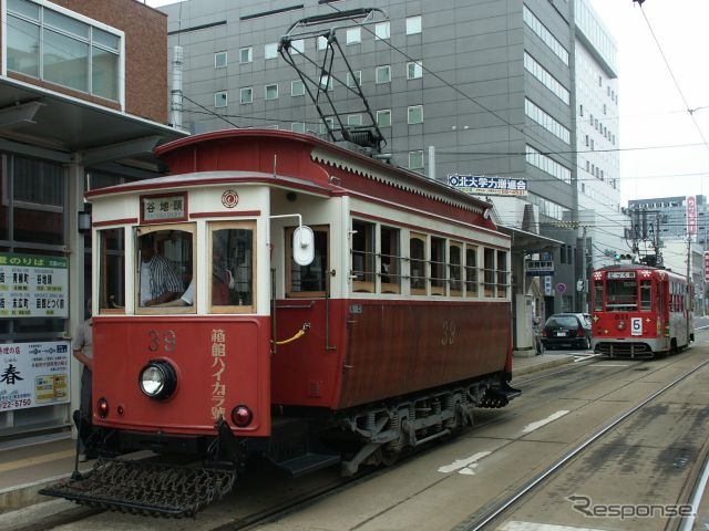 函館市電39号「箱館ハイカラ號」。