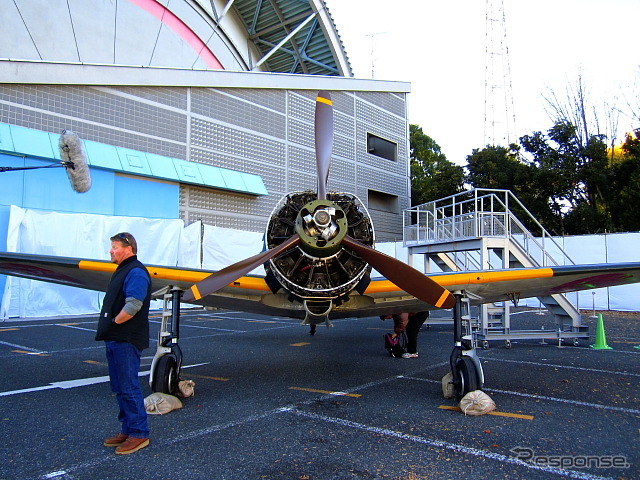 埼玉・所沢の所沢航空発祥記念館で公開されている米国所有の零式艦上戦闘機(零戦)五二型