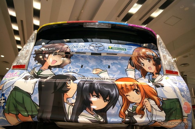 公式痛車のプリウス、240万円で販売…ガールズ&パンツァー公式