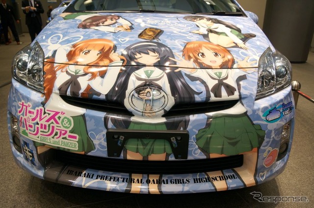 公式痛車のプリウス、240万円で販売…ガールズ&パンツァー公式