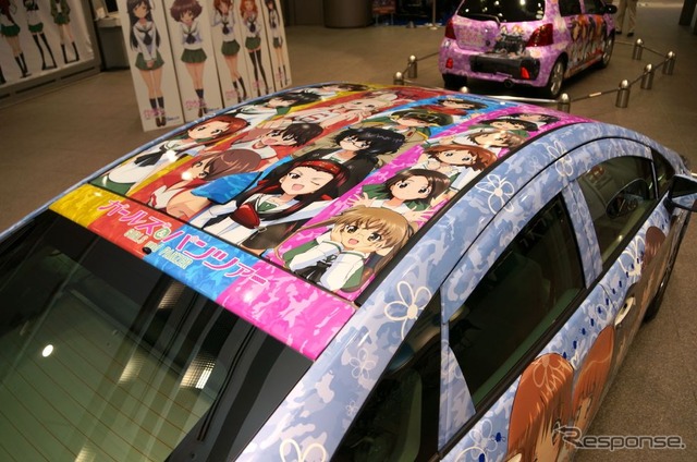 公式痛車のプリウス、240万円で販売…ガールズ&パンツァー公式
