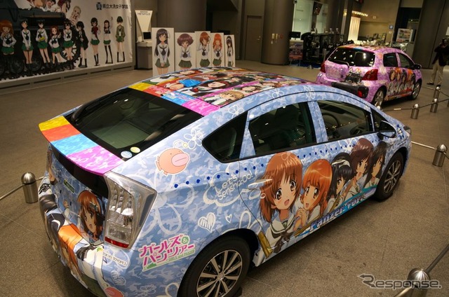 公式痛車のプリウス、240万円で販売…ガールズ&パンツァー公式