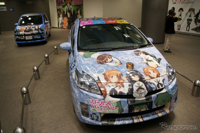 公式痛車のプリウス、240万円で販売…ガールズ&パンツァー公式