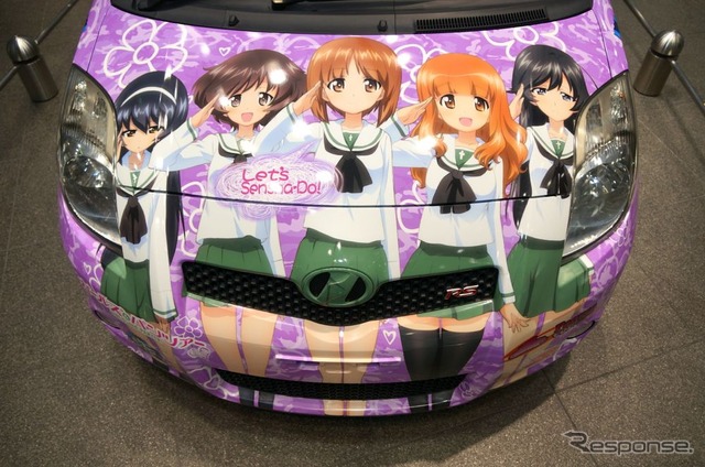 公式痛車のプリウス、240万円で販売…ガールズ&パンツァー公式