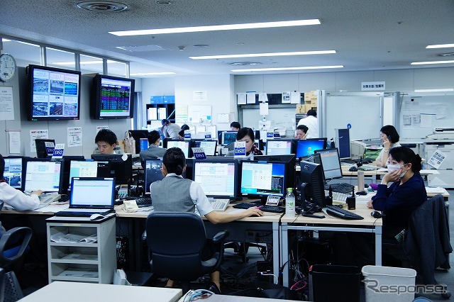 乗客の動向を管理するセクション。