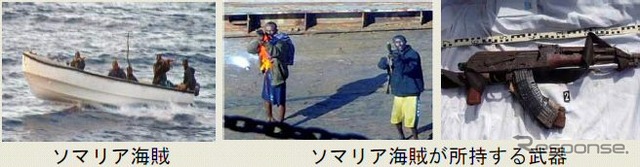 ソマリア海賊と海賊が所持する武器