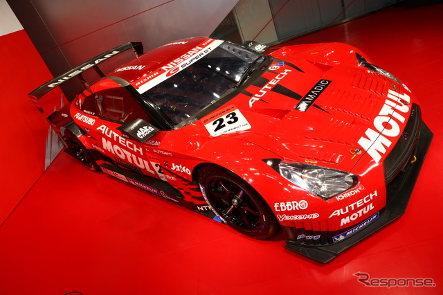 ニッサン艦隊の旗艦、ニスモGT-R(2月の体制発表会)。写真:NISSAN