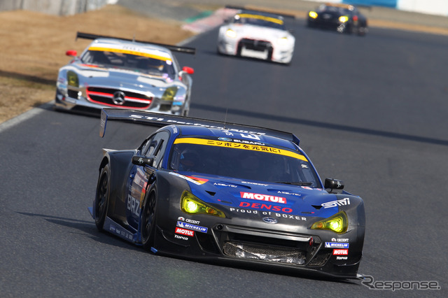 スバルBRZが開幕戦のポールを獲得(写真は合同テスト時)。写真:SUBARU-STI