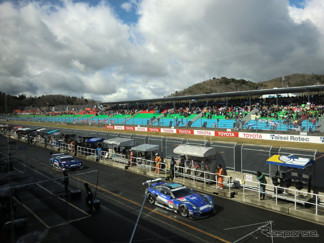 決勝日の岡山。懸念された雨に大きな影響を受けることはなかった。