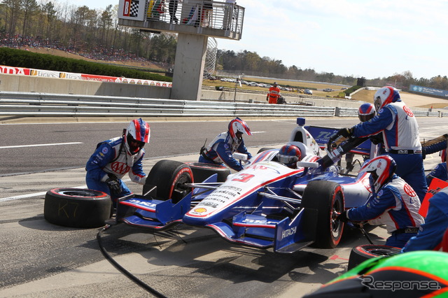 決勝3位となったエリオ・カストロネベス。写真:Indycar