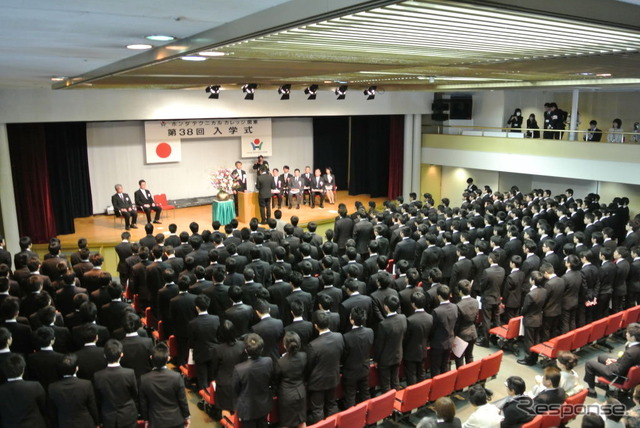 ホンダ学園関東校 船上入学式