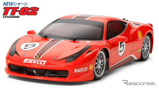 タミヤ・フェラーリ458チャレンジ（TT-02シャーシ）
