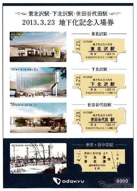 記念入場券と台紙