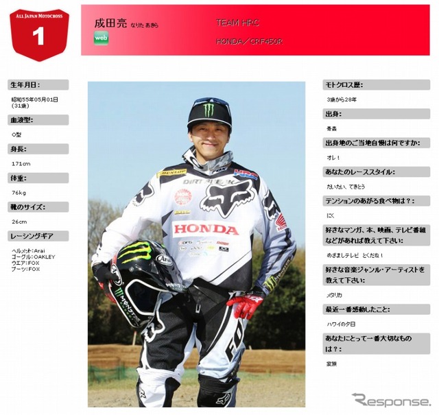 全日本モトクロスオフィシャルサイト
