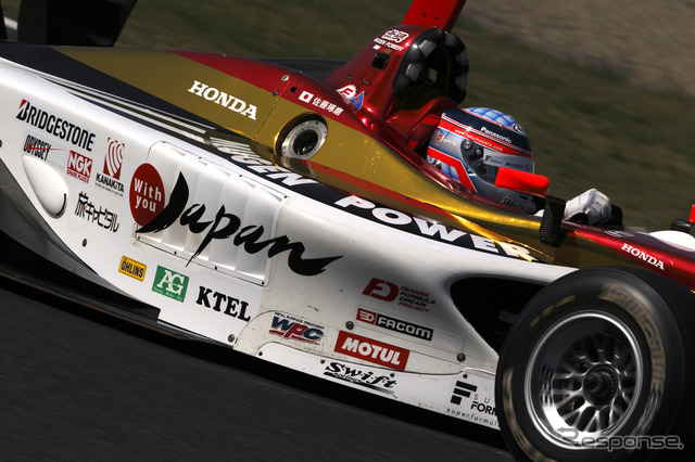 佐藤琢磨の予選日の走り。写真:Honda