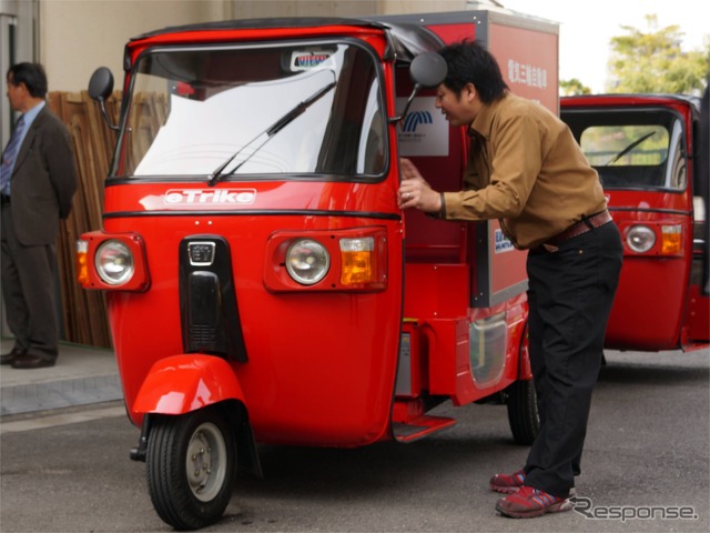 オート三輪車がEVで復活…川崎発のEVベンチャーが発売