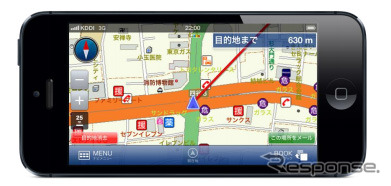 マップルナビＳ バージョン 1.2.0　画面例