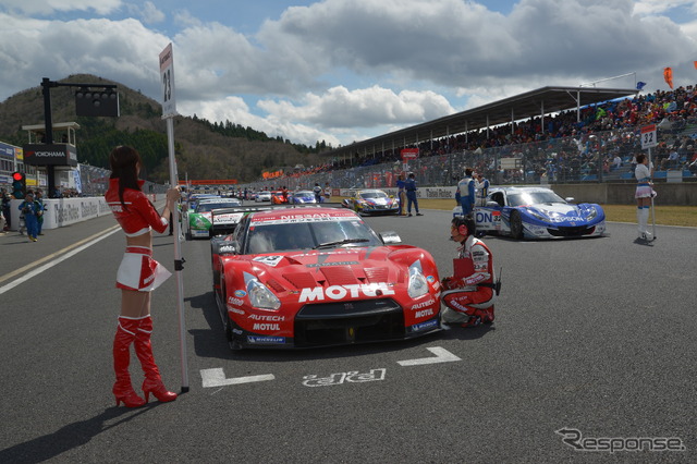GT500の開幕戦ポールシッター、ニスモGT-R。写真:GTA