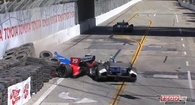 トヨタ・グランプリ・オブ・ロングビーチのプラクティス(動画キャプチャ)