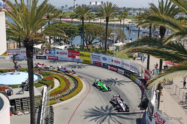 伝統の市街地戦ロングビーチ。写真:IndyCar