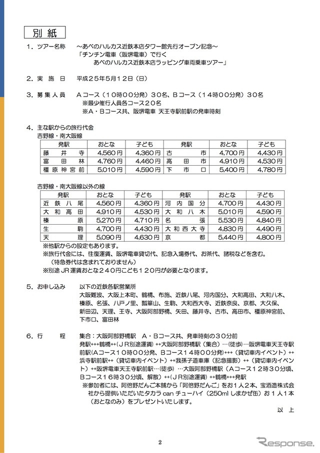 ツアー概要