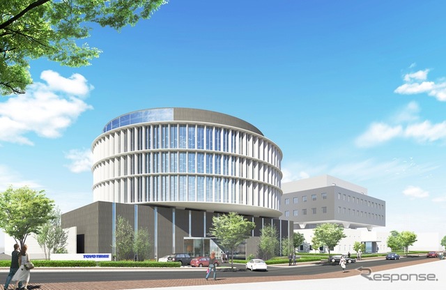 東洋ゴム・新本社のパース図
