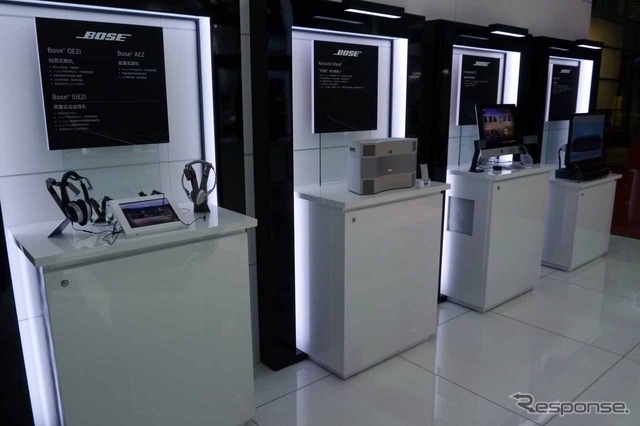 会場ではBOSEのホーム用AVシステムの展示も行われた