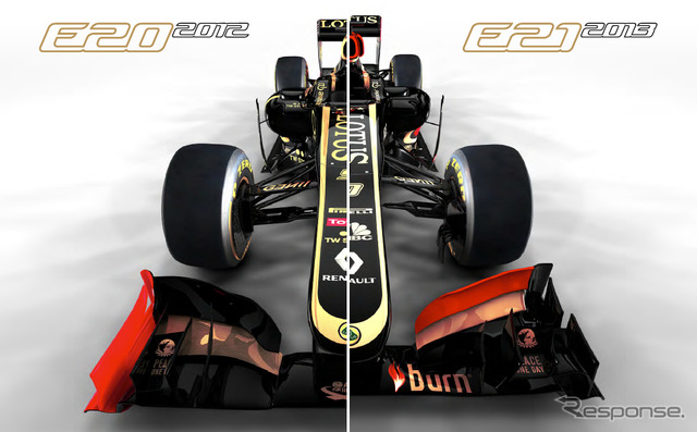 ロータスF1の2013年型マシン「E21」