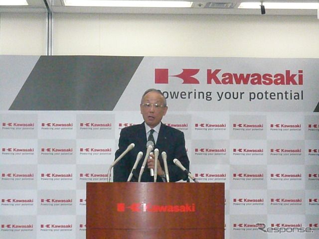 川崎重工、長谷川社長