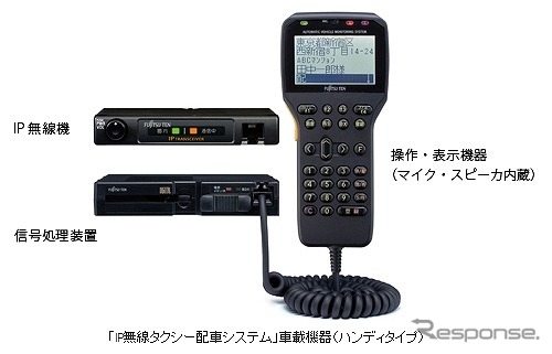 IP無線タクシー配車システム・車載機器（ハンディタイプ）