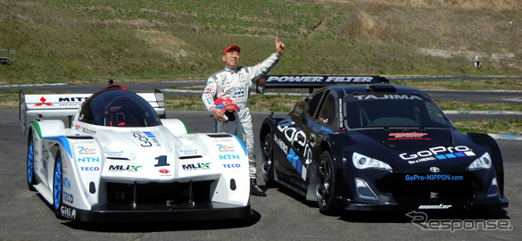田嶋選手とE-RUNNER パイクスピーク スペシャル＆スーパー86