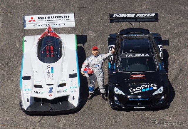 田嶋選手とE-RUNNER パイクスピーク スペシャル＆スーパー86