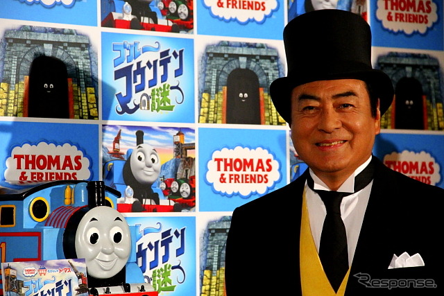 「きかんしゃトーマス ブルーマウンテンの謎」公開イベントでの高橋英樹さんと高橋真麻さん