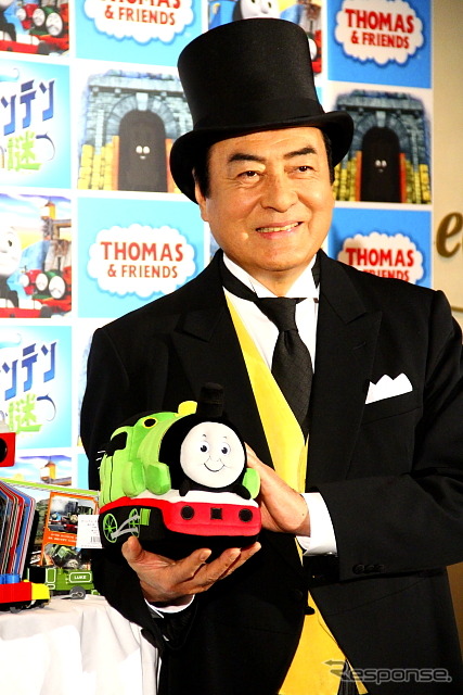 「きかんしゃトーマス ブルーマウンテンの謎」公開イベントでの高橋英樹さんと高橋真麻さん