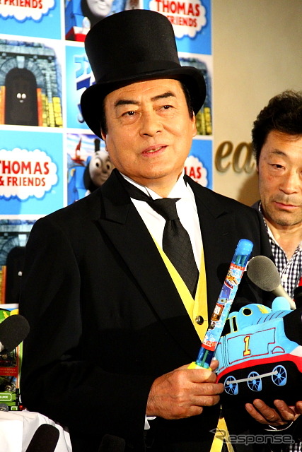「きかんしゃトーマス ブルーマウンテンの謎」公開イベントでの高橋英樹さんと高橋真麻さん