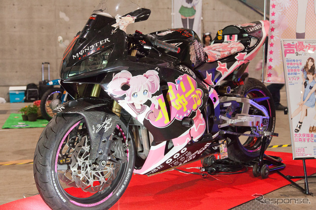 【ニコニコ超会議2】痛車展示ブースにバイク版痛車「痛単車」も登場