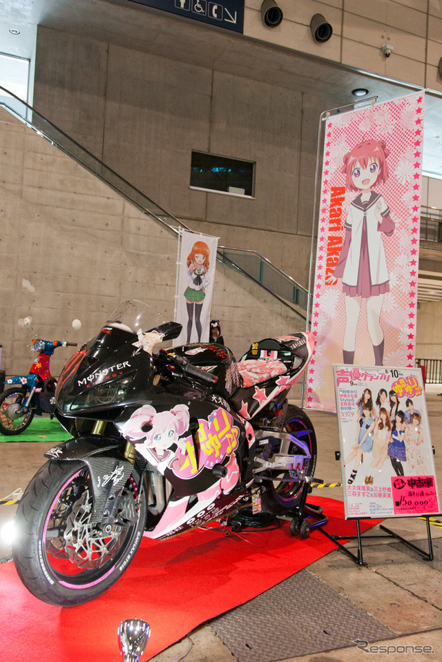 【ニコニコ超会議2】痛車展示ブースにバイク版痛車「痛単車」も登場