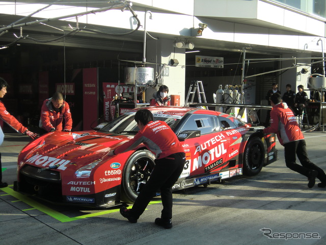 GT500クラス予選3位の#23 ニスモGT-R。