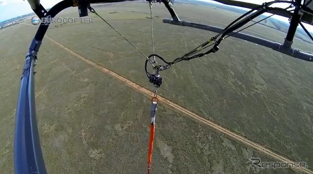 EC145ヘリコプターの無人デモンストレーション飛行(動画キャプチャ)