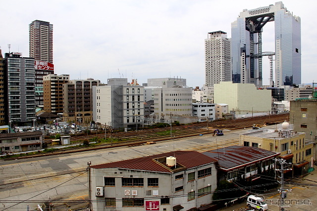 抜け殻となった梅田貨物駅（2013年4月末）