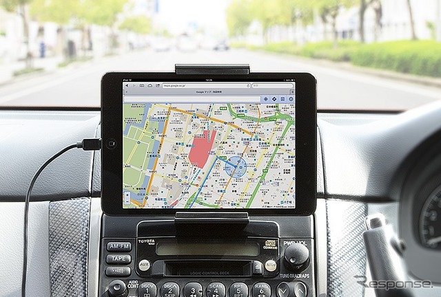 サンワサプライ・iPad mini・Nexus7車載ホルダー