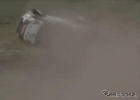 ダニ・ソルドのクラッシュ(動画キャプチャ)