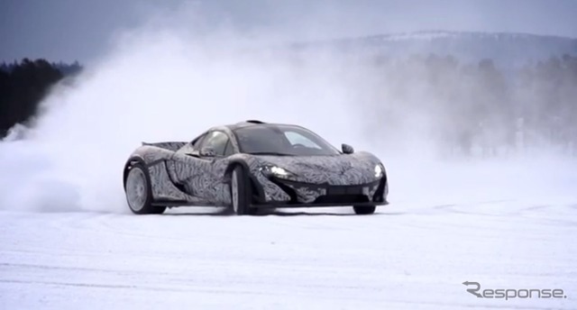 マクラーレンP1の氷上テスト