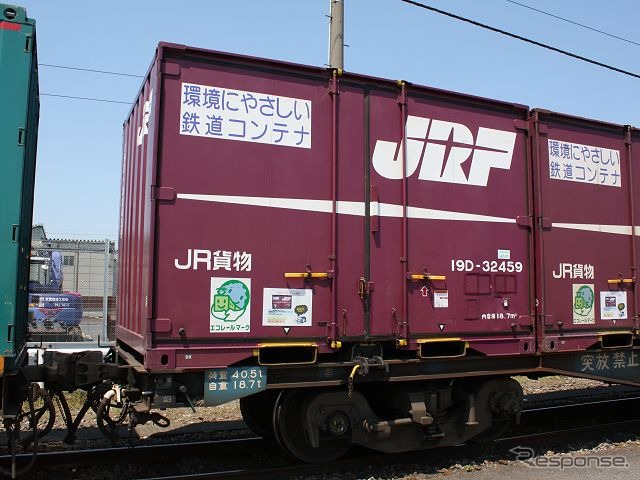 19D形12フィート有蓋コンテナ。JR貨物の主力コンテナとして製造されている。