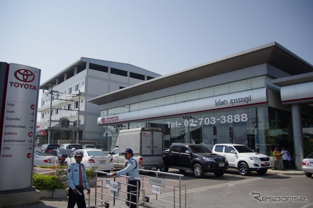 取材したタイのトヨタディーラー(スワンナブーム店)