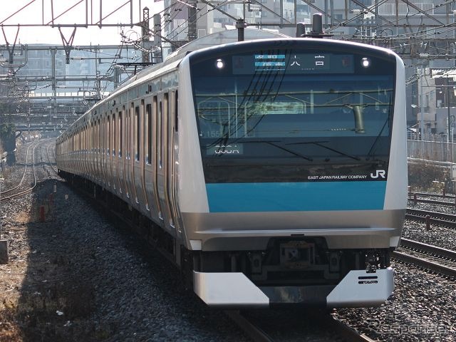 線路設備モニタリング装置が搭載される京浜東北線のE233系。